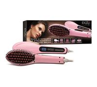 Brosse Lissante Professionnelle Céramique & Infrarouge - Écran LCD - Anti-frisottis - Chauffe rapide - 50 W