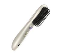 Brosse lissante rechargeable 22 cm | PC, nylon et ABS, styler sans fil anti-brûlure pour femmes, à utiliser à la maison, en extérieur, en voyage, en vacances, batterie 4000 mAh, élément chauffant en a