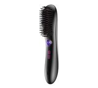Brosse lissante rechargeable 22 cm | PC, nylon et ABS, styler sans fil anti-brûlure pour femmes, à utiliser à la maison, en extérieur, en voyage, en vacances, batterie 4000 mAh, élément chauffant en a