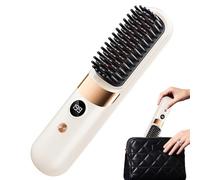 Brosse lissante rechargeable à 4 températures, avec arrêt automatique, pour maison, appartement, résidence universitaire, voyage
