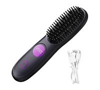 Brosse lissante rechargeable par USB avec 2 températures réglables, peigne lissant portable pour filles, femme, petite amie, maison, bain, voyage, vacances, affaires et salon