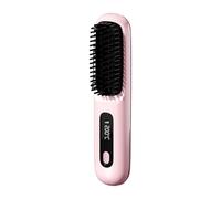Brosse Lissante Sans Fil | Brosse Chauffante Pour Cheveux Courts | 3 Niveaux De Chauffage Et Écran LED, USB Rechargeable, Portable, Pour Coiffer Les Cheveux En Voyage Et À La Maison