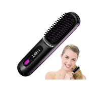 Brosse Lissante Sans Fil Mini Lisseur Cheveux Sans Fil Brosse Chauffante Lissante Lisseur Barbe Homme USB Recharg BROSSE SOUFFLANTE