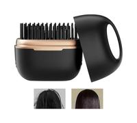 Brosse lissante sans fil, peigne à coiffage rapide, brosse rechargeable de 3,54 x 2,76 pouces avec conception portable, outil de voyage léger, outil pour cheveux avec une utilisation confortable, four