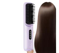 Brosse lissante sans fil pour cheveux - Outil de Coiffure Portable pour Lisser et Boucler | Brosse Lissante de Voyage | Pour la maison, l'appartement, les voyages, les déplacements pro, femmes, hommes