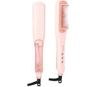 Brosse lissante vapeur 4 températures 150°C à 210°C chauffe 30s arrêt auto 30 min soin hydratant anti-brûlure accessoires
