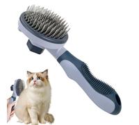 Brosse lisse - 20.2x7.5x5cm Brusque de toilettage pour chats, peigne d'autonomie de dépannage | Grip ergonomique: mettez à niveau votre jeu de toilettage de chien avec la poignée et la conception