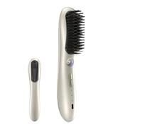 Brosse Lisseuse,Appareil Coiffant Rechargeable Avec Reservoir D'Huile Pour Soin - Brosse à Lisser pour Femmes - Pour Voyages Vacances Et Mornings Presses