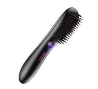Brosse Lisseuse | Appareil Coiffant Rechargeable Avec Reservoir D'Huile Pour Soin,Peigne Lissant Capillaire | Utilisation à la Maison, en Extérieur, en Vacances ou pour le Matin Pressé