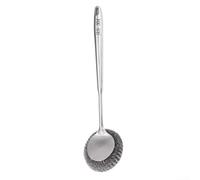 Brosse longue portée en acier inoxydable pour nettoyer les récipients profonds, les intérieurs du four, les paniers de friteuse à air comprimé et les grilles de gril en toute sécurité (brosse à tête
