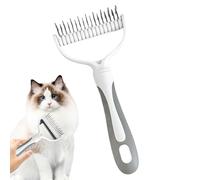 Brosse longue pour chat - Brosse pour chien Peigne démêlante pour animaux de compagnie avec design double face - Peigne de toilettage pour chien, pour chien pour fam