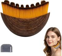 Brosse lymphatique pour le visage, drainage lymphatique, brosse faciale pour le système lymphatique, massage du visage, brosse sèche pour une peau éclatante, avec poils naturels