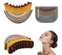 Brosse Lymphatique Visage, 2 Pièces Brosse Drainage Lymphatique Visage, Lymphatic Contour Brush Face Brush, Texture Raffermissante, pour sculpture du menton et de la mâchoire