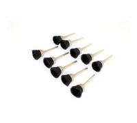 Brosse m tallique coupelle TEMO 10 pi ces, poils en nylon et plastique, 1/2 pouce, n 404, tige 1/8 pouce, pour outils rotatifs Dremel