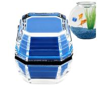 Brosse magnétique pour aquarium - Aimant de nettoyage pour aquarium, grattoir pour éliminer les algues, outil de nettoyage du verre avec un design compact | Crevettes Betta récif tortue Terrarium eau