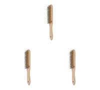 Brosse main Manche Bois fil Laiton 290x45 Nettoyage (Lot de 3)