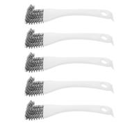 Brosse Manche Nettoyage Pièces 5 Long de pour Cage à Oiseaux | Métal et Plastique, Joint Tête Manche Solide, Atteint Bacs et Coins, pour Cages de Pinsons Blanches