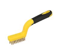 Brosse manuelle en acier laitonné bougies | Brosse à dents | Brosse pour métaux | Brosse abrasive