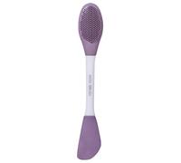 Brosse Masque Visage en Silicone Double Embout pour Application | Deux Têtes, Poils Souples et Côté Flexible, Nettoyage Facile, Usage Maison pour Gel et Soins Spa