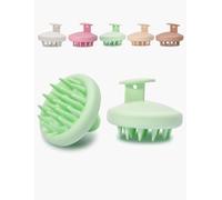 Brosse Massage Cuir Chevelu-Vert-Massage Crane 100% Silicone Brosse Cuir Chevelu pour Shampooing Massage de Tête Manuel pour Cheveux Cultivés