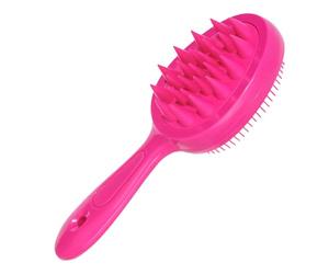 Brosse Massante Cuir Chevelu - Double Face Shampooing | Peigne Massage Cheveux | Démêloir Coussin D'Air Poignet Ergonomique, Démêleur Portable Plastique Pour Adolescentes Adultes, Accessoire Coiffage