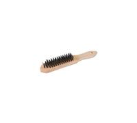 Brosse métal haut rendement, manche bois - 6 rangs