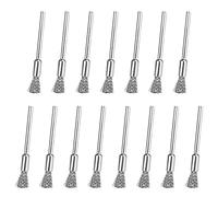Brosse Métallique, 15 Pcs Brosses Métalliques Perceuse pour Éliminer la Rouille et la Corrosion, Brosses Métalliques Rotatives Adopte un Design en Forme de Stylo et Mini Brosse Métallique Est en Acier