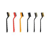 Brosse métallique 6 pièces, brosse de nettoyage de cuisinière à gaz, brosse métallique pour enlever les taches, ensemble de brosses à fentes, brosse de cuisinière de cuisine