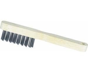 Brosse métallique à bougie fil acier 3 rangs 20x200mm - 15883