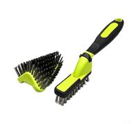 Brosse métallique à deux configurations avec options douces et rigides pour enlever la rouille pour nettoyer la peinture et dépoussiérer les meubles (a)