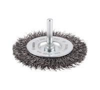 Brosse métallique à fils ondulés Ø75mm pour perceuse/visseuse BOSCH
