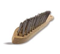 Brosse métallique à main soudeur d'angle | Lot de 6 | Garnissage fil droit inox 40 mm | Version professionnelle | Brossage ébavurage décapage soudure peinture rouille | Kibros 32SDI3x6