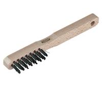 Brosse métallique à manche en bois - acier SAM OUTILLAGE