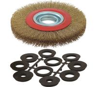 Brosse métallique avec bagues multi-alésage - 15540