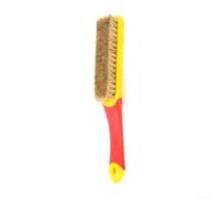 Brosse métallique avec poignée pour nettoyage intérieur de voiture, poils en nylon pour enlever le flux de soudure, options de 5/7 rangées, longueur 160 mm, compatible avec F (7 rangées de poils jaune