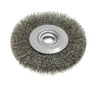 Brosse à disque métallique 125 x 20 mm, fil ondulé, acier