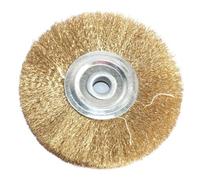 Brosse métallique circulaire plate de 16 mm, 1 pièce, for meuleuse d'établi, outil abrasif de polissage, longue durée(150x16mm)