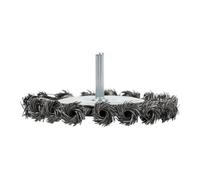 Brosse métallique circulaire, tige de 6 mm, 75/100, brosse torsadée, accessoires for outils rotatifs, for enlever la peinture et rouille wanglan