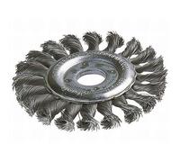 Brosse métallique circulaire torsadée, alésage 22 mm