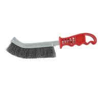 Brosse métallique convexe fil acier 250mm avec manche PVC STILKER - 15999