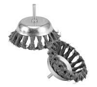 Brosse métallique de 100 mm, 10 cm, for perceuse électrique, rotative, abrasive, for éliminer la rouille, corrosion et le polissage wanglan
