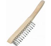 Faithfull Brosse métallique pour barbecue avec manche en bois