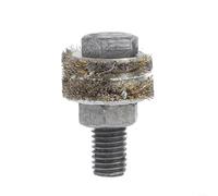 Brosse métallique en acier compatible avec les machines de nettoyage de tuyaux de chaudière - Optimisée pour un nettoyage en profondeur des tubes d'échange de chaleur (40 mm)