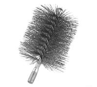 Brosse métallique en acier inoxydable de 150 mm pour le nettoyage des conduits et cheminées, outil d'élimination de la rouille avec poils et vis de 12 mm de diamètre