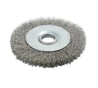 Brosse métallique en acier inoxydable ondulée plate 75 mm | Pour meuleuse d'angle avec alésage de 13 mm | Épaisseur du fil 0,3 mm | Pour ébavurer, enlever la rouille et polir le métal et le bois