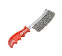 Brosse métallique en acier inoxydable pour le nettoyage du métal et l'élimination de la rouille, outil à main pour la préparation des coutures de soudure avec poignée ergonomique antidérapante pour la