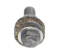 Brosse métallique en acier pour machines de nettoyage de tuyaux de chaudière, diamètre 35/40/45/50/60 mm, brosse métallique robuste, élimine la suie et la crasse, utilisation d'entretien industriel