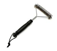 Brosse métallique en fil d'acier avec long manche pour nettoyer les grilles de barbecue