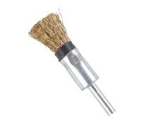 Brosse métallique en forme de coupelle, Brosse de coupe roue métallique 6mm, tête en cuivre SS, ébavurage, plusieurs tailles, meuleuse d'angle, perceuse(16*20*78mm)
