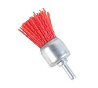 Brosse métallique en forme de coupelle, Brosse de coupe roue métallique 6mm, tête en cuivre SS, ébavurage, plusieurs tailles, meuleuse d'angle, perceuse(25*27*71mm)